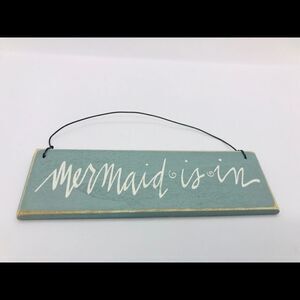 Mermaid Is In Motivational Sign Beach Ornament
